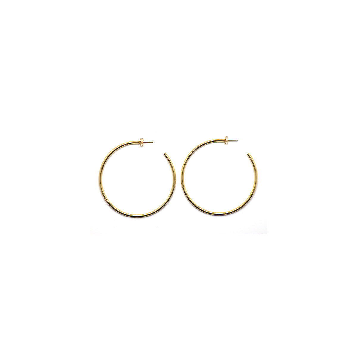 1" circle gold hoop