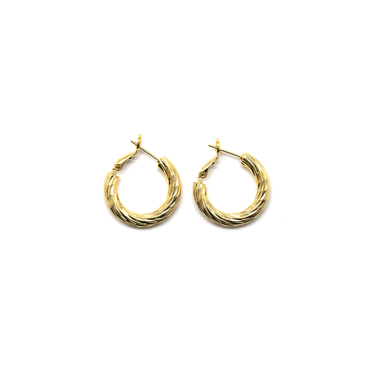 14k gold hoop earring mini