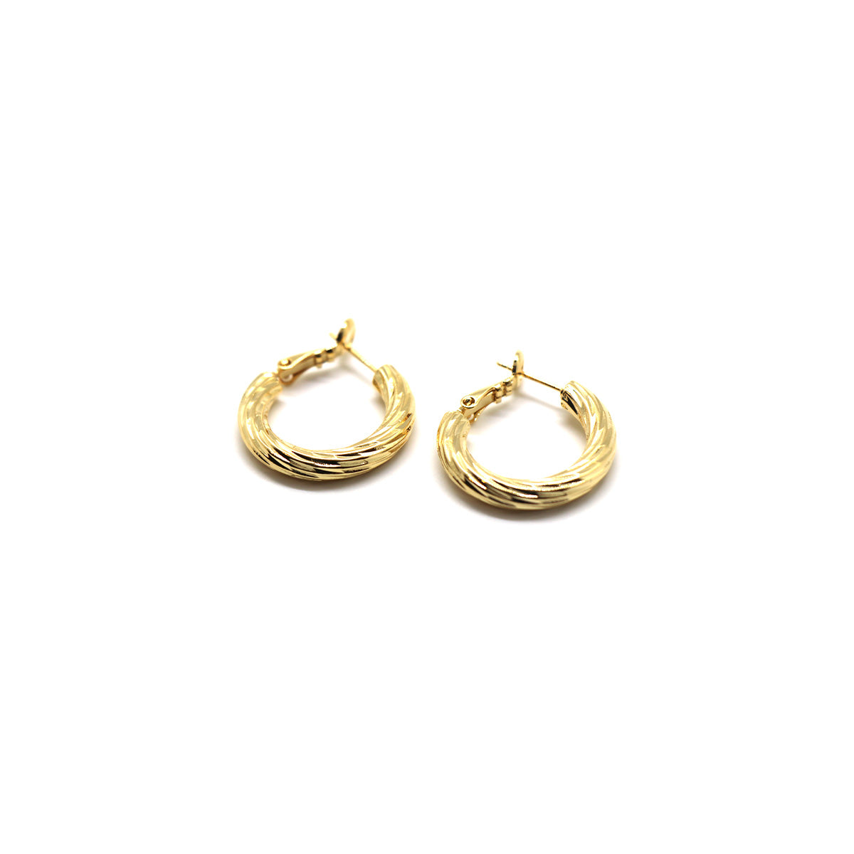 14k gold hoop earring mini