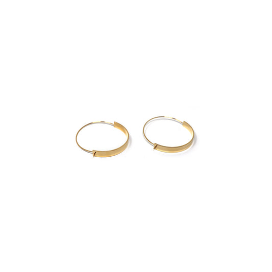 14k Gold-dipped Metal Hoop Earrings